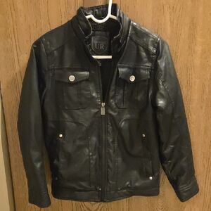 Kids Urban Republic Black Faux Leather Jacket